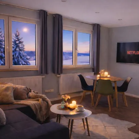 Appartement Haus Martha - Modernes Apartment- Wintertraum Im Westerwald