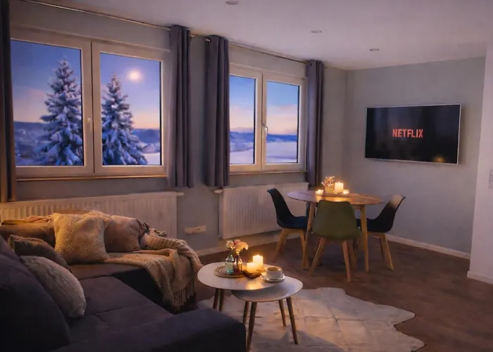 Apartamento Haus Martha - Modernes Apartment- Wintertraum Im Westerwald